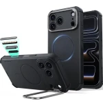 Etui ESR Cyber Tough Case Kickstand do MagSafe do iPhone 18 Pro Max / 17 Pro Max, czarne