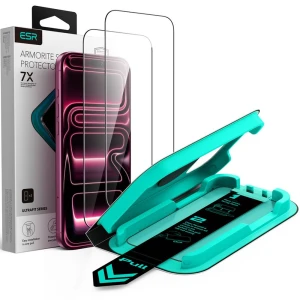 Szkło hartowane z ramką pozycjonującą ESR UltraFit Tempered Glass do iPhone 18 Pro / 17 Pro, 2 sztuki