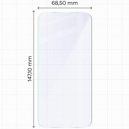 Elastyczne szkło hybrydowe Bizon Hybrid Mule do OPPO Reno16 (2/4)