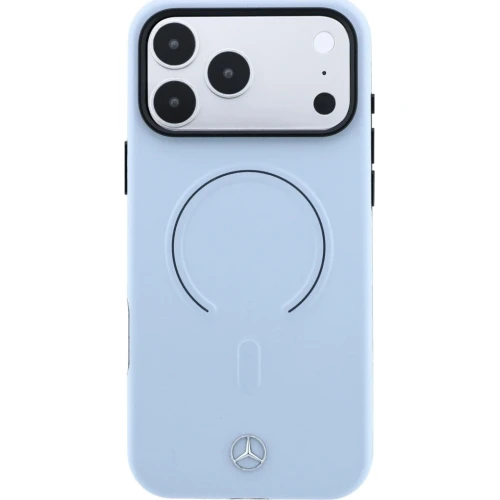 Etui Mercedes-Benz Leather 3D MagSafe do iPhone 18 Pro Max / 17 Pro Max, niebieskie (3/8)