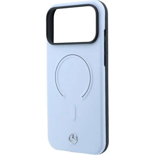 Etui Mercedes-Benz Leather 3D MagSafe do iPhone 18 Pro Max / 17 Pro Max, niebieskie (6/8)