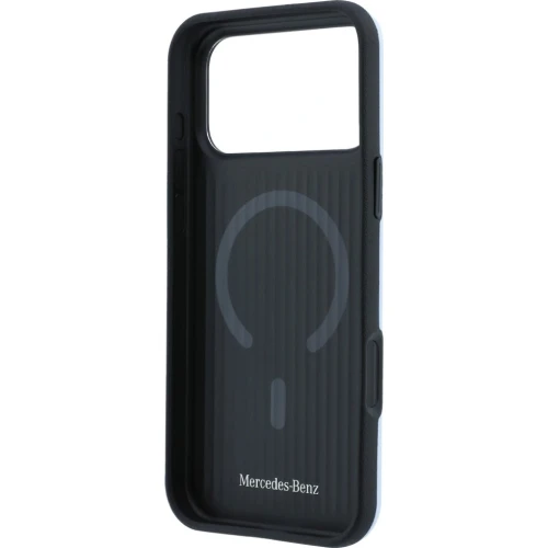 Etui Mercedes-Benz Leather 3D MagSafe do iPhone 18 Pro Max / 17 Pro Max, niebieskie (7/8)