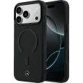 Etui Mercedes-Benz Leather 3D MagSafe do iPhone 18 Pro Max / 17 Pro Max, czarne (1/8)