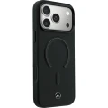 Etui Mercedes-Benz Leather 3D MagSafe do iPhone 18 Pro / 17 Pro, czarne (4/8)