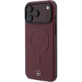 Etui Mercedes-Benz Leather 3D MagSafe do iPhone 18 Pro / 17 Pro, bordowe (2/8)