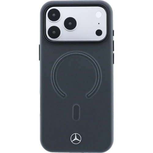 Etui Mercedes-Benz Leather 3D MagSafe do iPhone 18 Pro / 17 Pro, antracytowe (3/8)