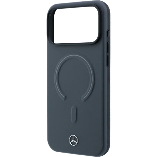 Etui Mercedes-Benz Leather 3D MagSafe do iPhone 18 Pro / 17 Pro, antracytowe (6/8)