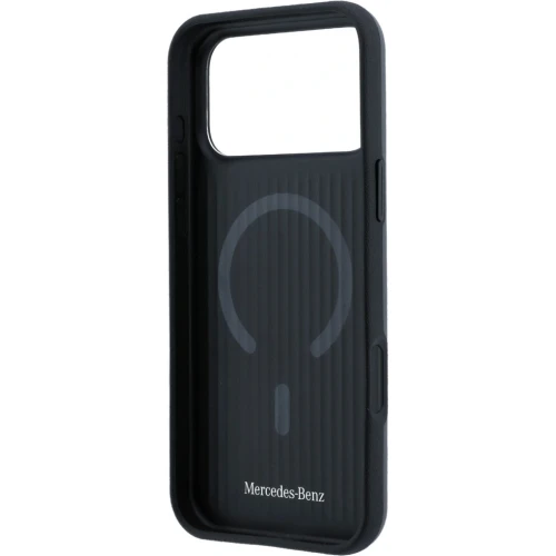 Etui Mercedes-Benz Leather 3D MagSafe do iPhone 18 Pro / 17 Pro, antracytowe (7/8)
