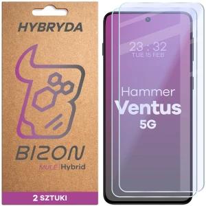 Elastyczne szkło hybrydowe Bizon Hybrid Mule Duo do Hammer Ventus 5G, 2 sztuki