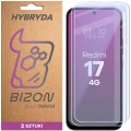 Elastyczne szkło hybrydowe Bizon Hybrid Mule Duo do Xiaomi Redmi 17 4G, 2 sztuki (1/4)