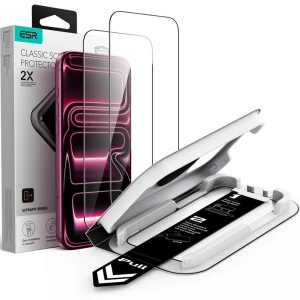 Szkło hartowane z ramką pozycjonującą ESR UltraFit Classic Screen Protector do iPhone 18 Pro Max / 17 Pro Max, 2 sztuki