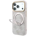 Etui Guess Ring Stand 360 4G Classic Logo do iPhone 18 Pro Max / 17 Pro Max do MagSafe, różowe