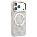 Etui Guess Ring Stand 360 4G Classic Logo do iPhone 18 Pro Max / 17 Pro Max do MagSafe, różowe