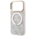 Etui Guess Ring Stand 360 4G Classic Logo do iPhone 18 Pro Max / 17 Pro Max do MagSafe, różowe