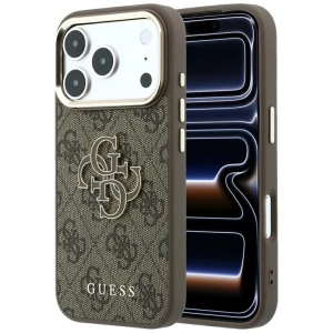 Etui Guess 4G Big Resin Logo do iPhone 18 Pro Max / 17 Pro Max, brązowe