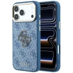 Etui Guess 4G Big Resin Logo do iPhone 18 Pro / 17 Pro, niebieskie