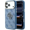 Etui Guess 4G Big Resin Logo do iPhone 18 Pro Max / 17 Pro Max, niebieskie