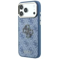 Etui Guess 4G Big Resin Logo do iPhone 18 Pro Max / 17 Pro Max, niebieskie