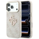 Etui Guess 4G Big Resin Logo do iPhone 18 Pro Max / 17 Pro Max, różowe