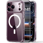 Zestaw etui + szkło, ESR Classic Hybrid MagSafe & Tempered Glass do iPhone 18 Pro / 17 Pro, przezroczyste