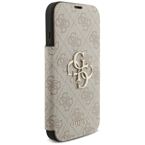 Etui Guess Book 4G Metal Logo do iPhone 18 Pro / 17 Pro, różowe