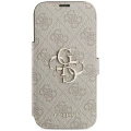 Etui Guess Book 4G Metal Logo do iPhone 18 Pro / 17 Pro, różowe