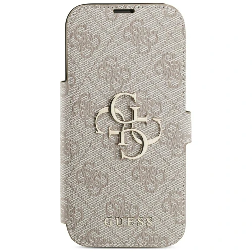 Etui Guess Book 4G Metal Logo do iPhone 18 Pro / 17 Pro, różowe