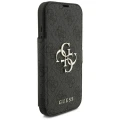 Etui Guess Book 4G Metal Logo do iPhone 18 Pro / 17 Pro, czarne