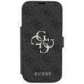 Etui Guess Book 4G Metal Logo do iPhone 18 Pro / 17 Pro, czarne