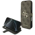 Etui Guess Book 4G Metal Logo do iPhone 18 Pro Max / 17 Pro Max, brązowe