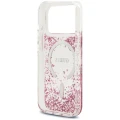 Etui Guess Resin Bottom Glitter do iPhone 18 Pro / 17 Pro do MagSafe, różowe