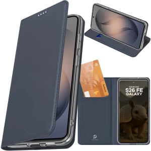 Etui z klapką Dux Ducis Skin Pro do Galaxy S26 FE, granatowe