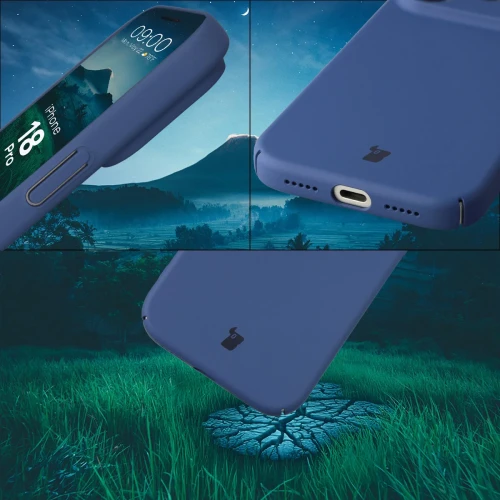 Etui Bizon Case Łupka do iPhone 18 Pro, niebieskie (5/6)