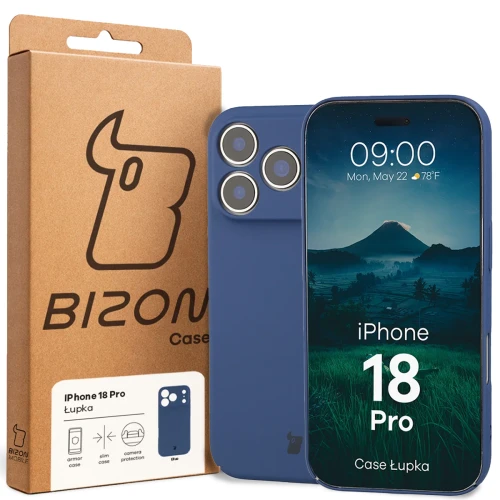 Etui Bizon Case Łupka do iPhone 18 Pro, niebieskie (6/6)
