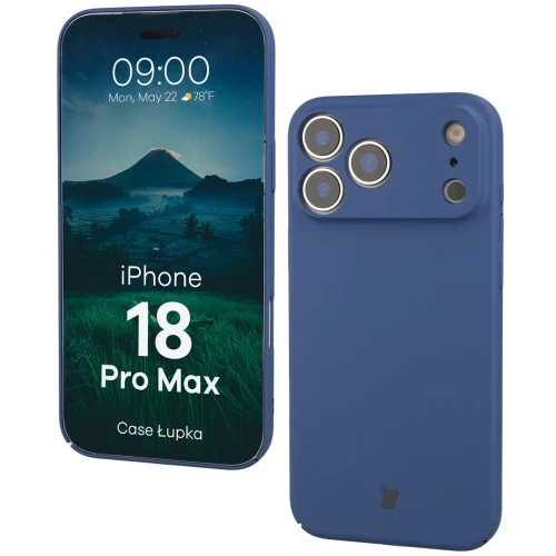 Etui Bizon Case Łupka do iPhone 18 Pro Max, niebieskie (1/6)