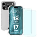 Elastyczne etui + 2x szkło hartowane Bizon Case Clear Pack do iPhone 18 Pro / 17 Pro (1/9)