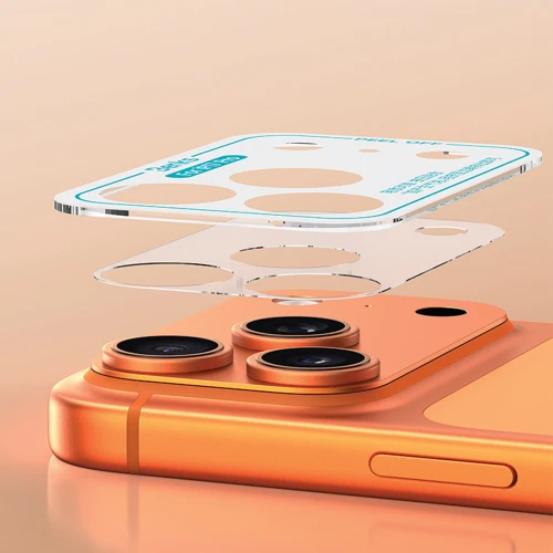 Szkło hartowane na aparat Benks Integrated Matte Lens Module Protective Lens Protector do iPhone 18 Pro, przezroczyste (8/10)