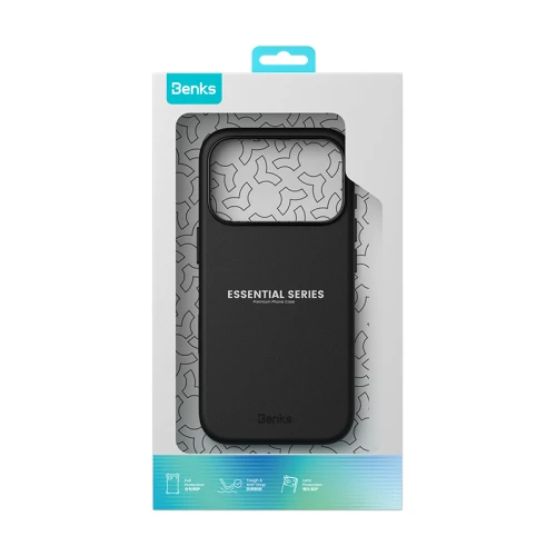Etui Benks Magnetic Vita Pro Silicone MagSafe do iPhone 18 Pro Max, czarne (10/10)
