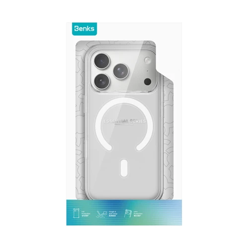 Etui Benks Magnetic Crystal MagSafe do iPhone 18 Pro Max, przezroczyste (13/13)