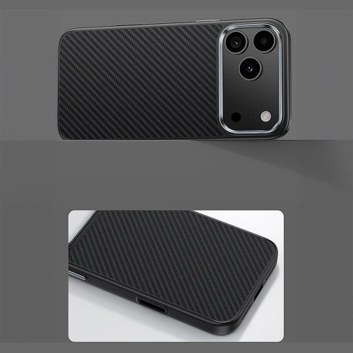 Etui aramidowe Benks Magnetic Armor Pro Kevlar Metal Frame 600D MagSafe do iPhone 18 Pro Max, czarne (7/13)