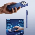 Etui aramidowe Benks Magnetic Armor Air Armor Grid Kevlar Metal Frame 600D MagSafe do iPhone 18 Pro Max, niebieskie (8/12)