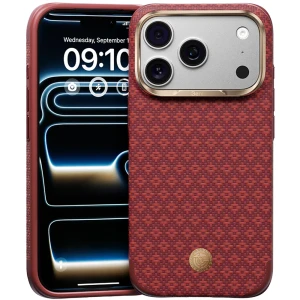 Etui aramidowe Benks ArmorGrid Edge X9 Air Kevlar MagSafe do iPhone 18 Pro Max, czerwone