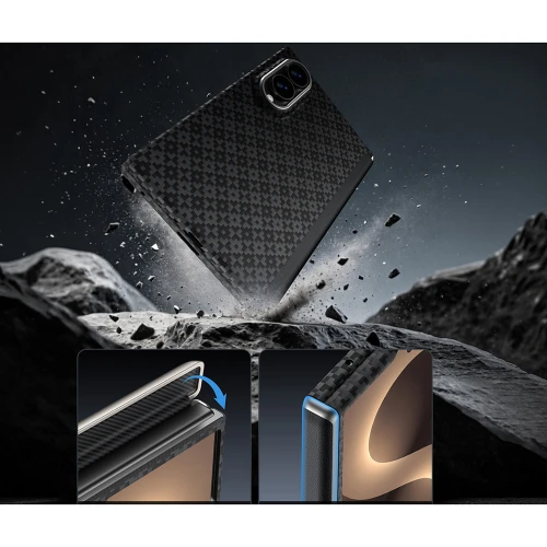 Etui Benks Magnetic Armor Grid Pro Grand Combo MagSafe do Samsung Galaxy Z Fold 8, czarne (10/13)