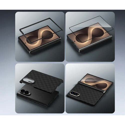Etui Benks Magnetic Armor Grid Air Grand Combo MagSafe do Samsung Galaxy Z Fold 8, czarne (12/13)