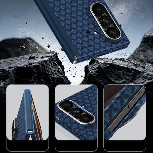 Etui Benks Magnetic Armor Grid Air Grand Combo MagSafe do Samsung Galaxy Z Fold 8 Ultra, niebieskie (8/15)