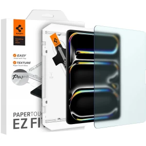 OUTLET: Szkło + Aplikator Spigen Paper Touch EZ Fit do iPad Pro 13" 2025 / 2024, matowe