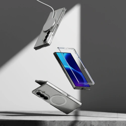 Etui Ringke Slim Magnetic do MagSafe, do Galaxy Z Fold8 Ultra przezroczysto-białe (6/9)