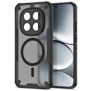 OUTLET: Etui Tech-Protect Rugged Shield MagSafe do Redmi Note 15 Pro Plus 5G / Xiaomi Poco M8 Pro, matowe przydymione z czarną ramką 