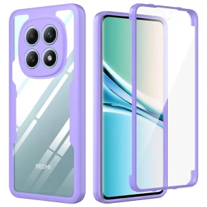 OUTLET: Etui 360 z ochroną na ekran Techsuit ColorVerse do Xiaomi Redmi Note 15 5G / POCO M8 5G, przezroczysto-fioletowe