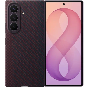 OUTLET: Etui + 2x folia antyrefleksyjna Samsung Carbon Magnet Case do MagSafe do Galaxy Z Fold8 Ultra, czerwone